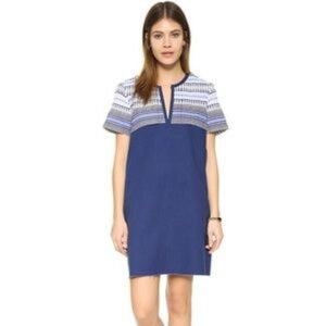 Lemlem Jaha Raw Hem Cotton Denim Mini Dress by Liya Kebede - Size M